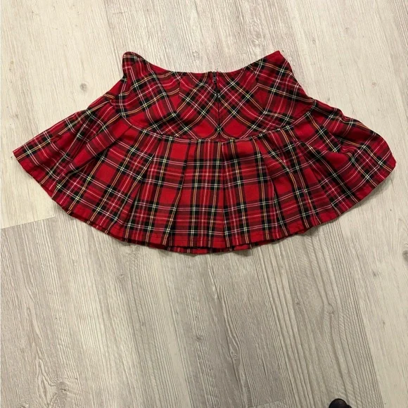 TRIPP NYC Red Plaid Mini Skirt - Picture 2 of 5
